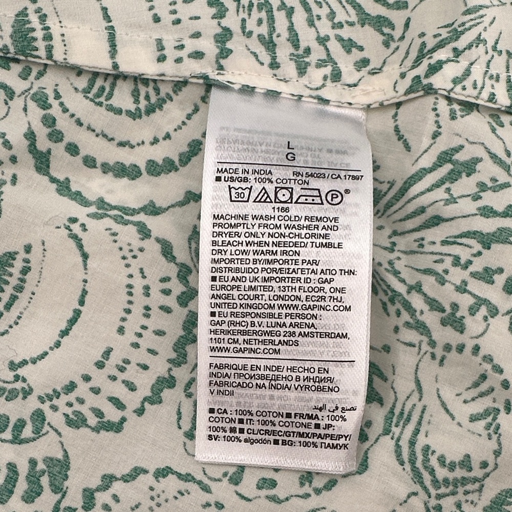 Banana Republic COTTON POPLIN SIDE CUT-OUT MIDI DRESS Shell print - Picture 6 of 7